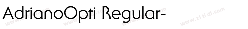 AdrianoOpti Regular字体转换